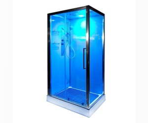 Душевая кабина Deto Z Z120 Kerava 120 x 90 x 220 см с гидромассажем и электрикой, хром
