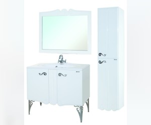 Пенал Bellezza Эстель 40 L/R, подвесной, цвет розовый (3994/3993)