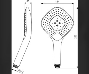 Душевая лейка Ideal Standard Idealrain B1760AA