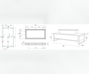 Тумба 1Marka Grunge Loft 90П, дуб вотан, У85843