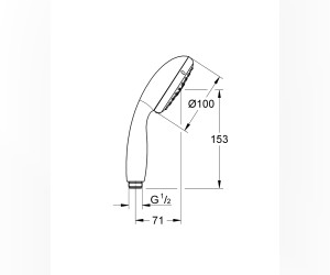 Душевая лейка Grohe Tempesta New Cosmopolitan 28261002