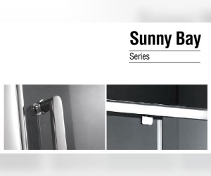 Душевой уголок Gemy Sunny Bay S28131B-A100 (S28191B + A100), 120 х 100 х 190 см, стекло прозрачное