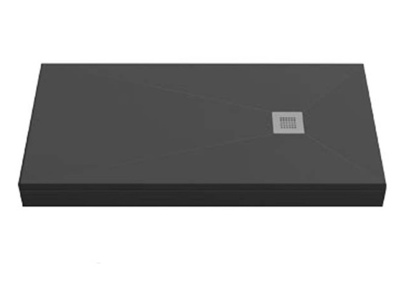 Поддон литьевой Bas Essentia 120 x 90 см, ЛП00093, черный (pure black)
