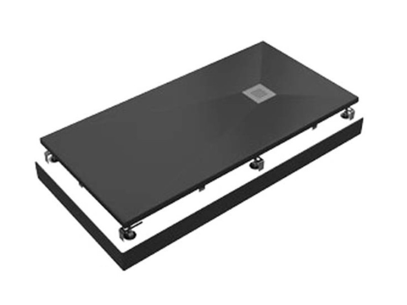 Поддон литьевой Bas Essentia 120 x 90 см, ЛП00093, черный (pure black)