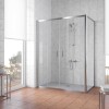 Душевой уголок Vegas Glass Z2P+ZPV, 200 x 100 x 190 см, профиль глянцевый хром, стекло прозрачное