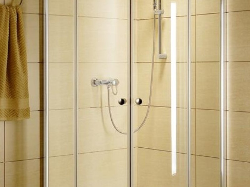 Душевой уголок Radaway Classiс A, 80 х 80 х 170 см, стекло фабрик, профиль белый, 30011-04-06