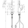 Смеситель Hansgrohe Focus M42 для кухонной мойки с выдвижным изливом, хром глянцевый, 71800000