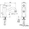 Смеситель Bandini Antico 852120YY00 для биде, бронза/ручка металлическая Antico