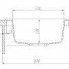 Кухонная мойка Акватон Иверия круглая, графит, 1A711032IV210