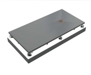 Поддон литьевой Bas Essentia 140 x 70 см, ЛП00073, серый (cement grey)