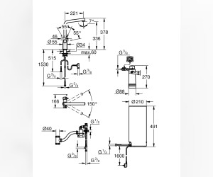 Смеситель Grohe Red II Duo 30325001 для кухонной мойки, с водонагревателем