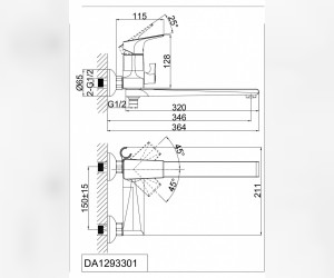 Смеситель D&K Hertz Rhein DA1293301