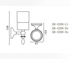 Стакан Art&Max Bohemia AM-E-4268-Do, золото