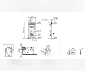 Инсталляция с унитазом Normus 9773B003-7202, сиденье стандарт (комплект) Инсталляция с унитазом Normus 9773B003-7202, сиденье стандарт (комплект)