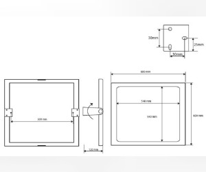 Откидное зеркало 600 x 600 мм Bemeta Откидное зеркало 600 x 600 мм Bemeta