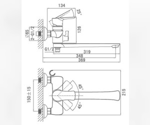 Смеситель D&K Reisling Rhein DA1273301