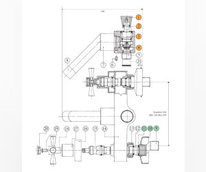 Смеситель Bandini Giob 2 444200050SF для ванны/душа (4447200050SF/4449200050SF)