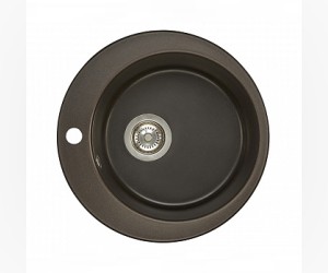Кухонная мойка Акватон Иверия круглая, кофе, 1A711032IV280