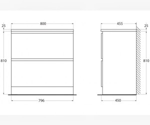 Тумба под раковину BelBagno Albano-800 ALBANO-800-2C-PIA-RR, 80 см, цвет Rovere Rustico
