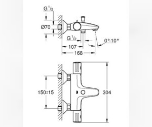 Термостат Grohe Grohtherm 800 34576000 для ванны