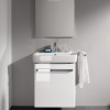 Тумба под раковину Geberit Renova Compact, 55 см, цвет белый глянцевый, 862060000