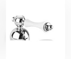 Смеситель Cezares Margot MARGOT-LSM1-A-01-Bi для раковины, хром/белый