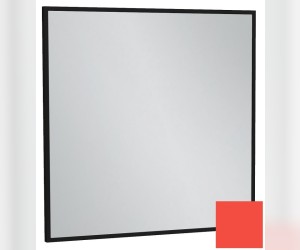 Зеркало Jacob Delafon Silhouette EB1423-S44, 60 х 60 см, лакированная рама алый сатин