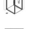 Душевая кабина Vitra Zest, 90 х 90 см, профиль черный матовый, стекло прозрачное, левая/правая