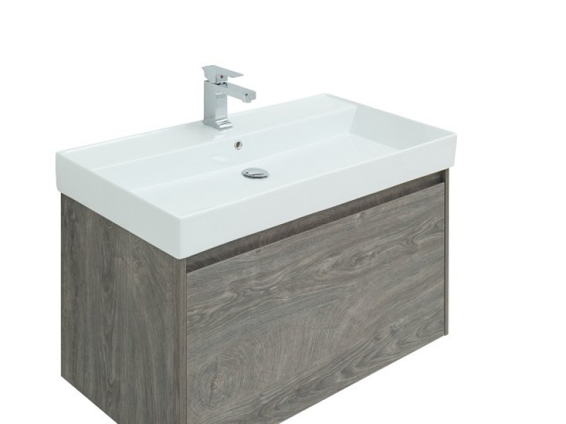 Тумба под раковину Aquanet Nova Lite 100, 1 + 1 ящик в ящике, дуб рошелье (242579)