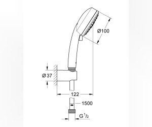 Душевой гарнитур Grohe New Tempesta Cosmopolitan 100 III 27588002 (27588001)