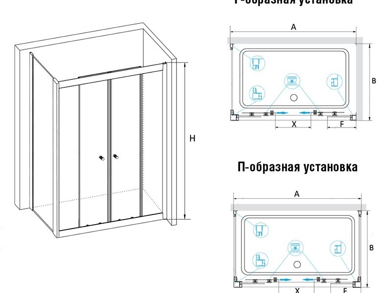 Душевой уголок RGW CL-43, 040943189-11, 180 х 90 x 185 см, дверь раздвижная, стекло прозрачное, хром