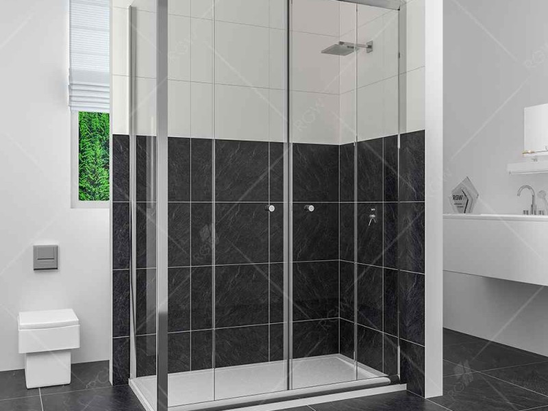 Душевой уголок RGW CL-43, 040943189-11, 180 х 90 x 185 см, дверь раздвижная, стекло прозрачное, хром