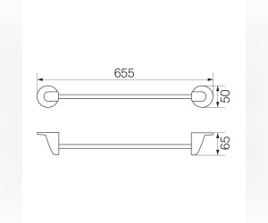 Полотенцедержатель Veragio Oscar OSC-5221.BR, 60 см, бронза