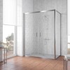 Душевой уголок Vegas Glass Z2P+ZPV, 160 x 80 x 190 см, профиль глянцевый хром, стекло фея