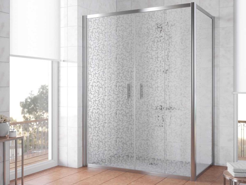 Душевой уголок Vegas Glass Z2P+ZPV, 160 x 80 x 190 см, профиль глянцевый хром, стекло фея