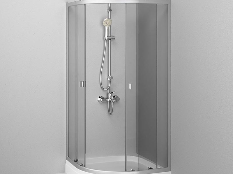 Душевой уголок Am.Pm X-Joy Twin Slide W88G-205-090MT, 90 x 90 см, профиль хром матовый, стекло прозрачное, без поддона