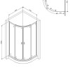Душевой уголок Am.Pm X-Joy Twin Slide W88G-205-090MT, 90 x 90 см, профиль хром матовый, стекло прозрачное, без поддона