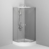 Душевой уголок Am.Pm X-Joy Twin Slide W88G-205-090MT, 90 x 90 см, профиль хром матовый, стекло прозрачное, без поддона