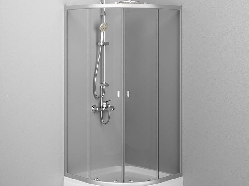 Душевой уголок Am.Pm X-Joy Twin Slide W88G-205-090MT, 90 x 90 см, профиль хром матовый, стекло прозрачное, без поддона