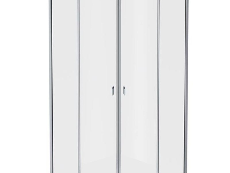 Душевой уголок Am.Pm X-Joy Twin Slide W88G-205-090MT, 90 x 90 см, профиль хром матовый, стекло прозрачное, без поддона