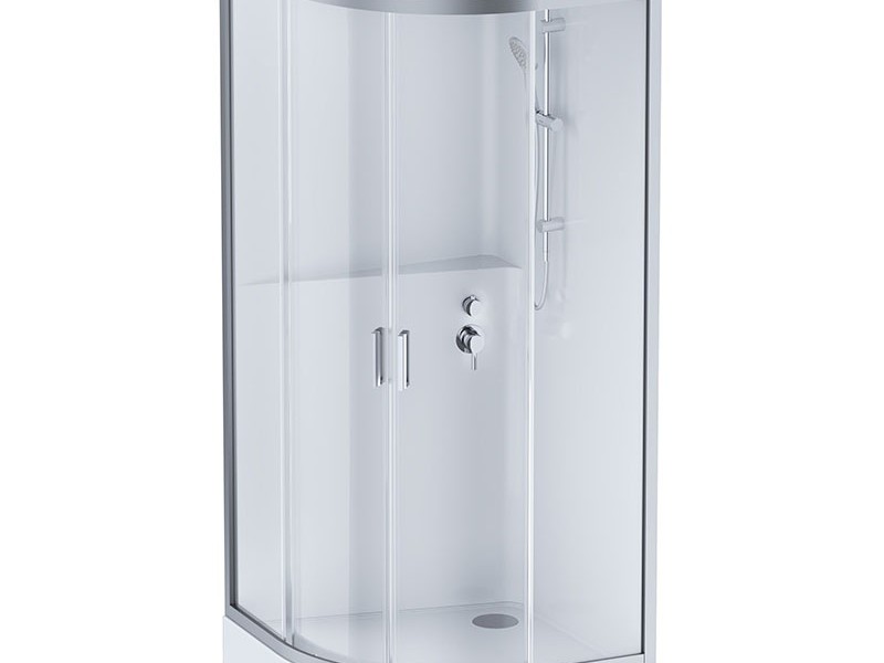 Душевая кабина Am.Pm Gem W90C-333-090WTA, 90 х 90 см, профиль матовый хром, стекло прозрачное