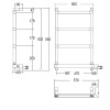 Полотенцесушитель электрический Margaroli Sole 542 BOX 5424704CRNB, высота 65.6 см, ширина 57 см, хром