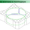 Ванна гидромассажная акриловая Gemy G9090 B 190 х 190 x 90 см, круглая, встраиваемая, белая