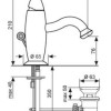 Смеситель для раковины Emmevi Abel 39003OR, золото