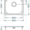 Мойка кухонная Alveus BASIC 140 LEI-90 465 x 465 1100905