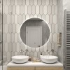 Зеркало Art&Max Sanremo 80 см с подсветкой, круглое, AM-San-800-DS-F