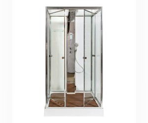 Душевая кабина Deto Z Z122 Espoo 120 x 90 x 220 см с подсветкой, с паром, хром