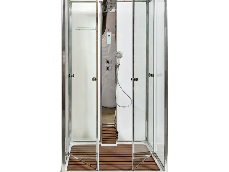 Душевая кабина Deto Z Z122 Espoo 120 x 90 x 220 см с подсветкой, с паром, хром