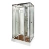 Душевая кабина Deto Z Z122 Espoo 120 x 90 x 220 см с подсветкой, с паром, хром