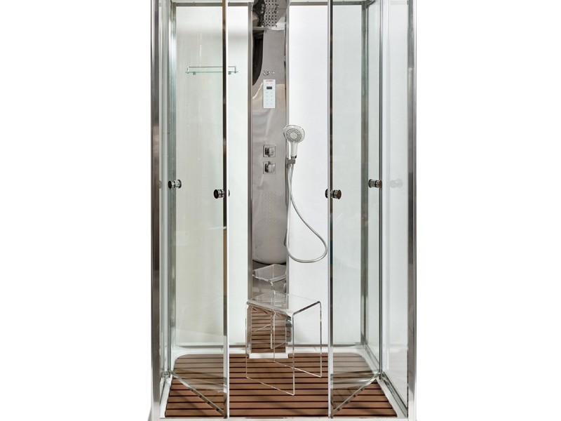 Душевая кабина Deto Z Z122 Espoo 120 x 90 x 220 см с подсветкой, с паром, хром